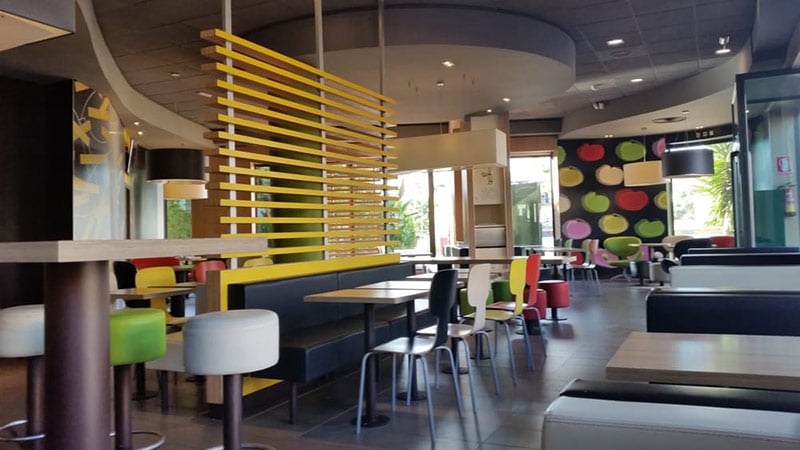 Mcdonalds interior solid surface